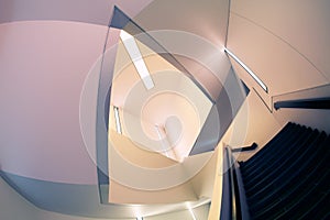 Lines and angles of modern staircase