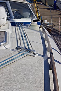 Lines and Bow of a Sailboat