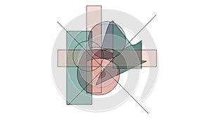 Lines cross the composition adding a structured element to the