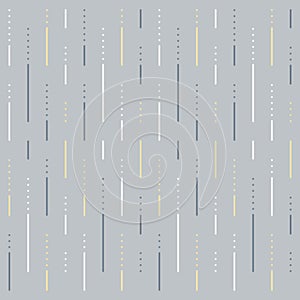 Lines and dots background, grey abstract pattern, linear design