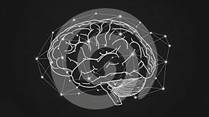 Lines and dots form a web like structure symbolizing artificial