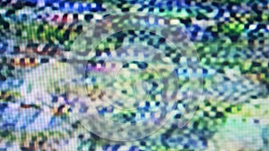 Lines of glitches in a TV-image in dynamic