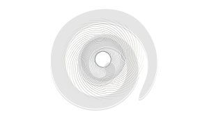 The lines gradually widen and create a dynamic swirling effect