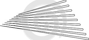lines irradiated parallel
