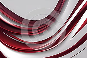 The lines in motion are steely, dark red. Dynamic curved stripes with smooth waves and curves