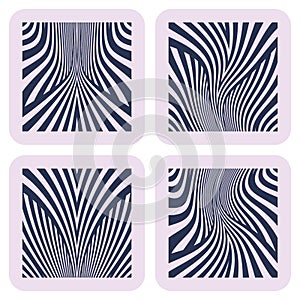 Lines patterns. Design elements set.