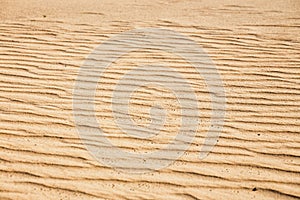 Lines in the sand of a beach