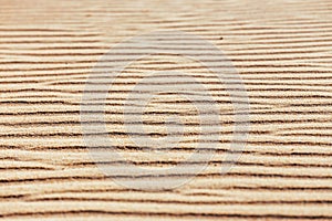 Lines in the sand of a beach