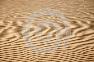 Lines in the sand of a beach