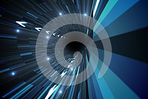 Lines of white arrows on futristic background