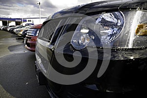 Lineup of car grilles