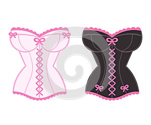 Lingerie corset drawing photo