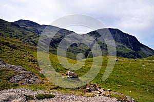 Lingmell Fell above Piers Gill