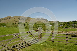 Lingmoor Fell above Little Langdale in Lake District