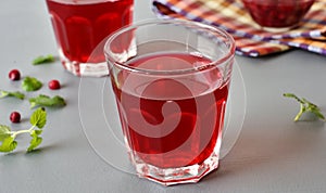 Lingonberry drink photo