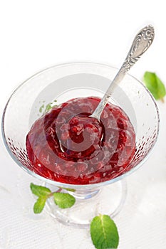 Lingonberry jam photo