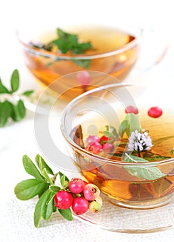 Lingonberry tea photo