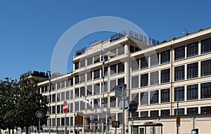 Lingotto Fiat car factory (circa 1919) in Turin