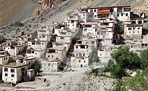 Lingshed gompa - buddhist monastery in Zanskar valley - Ladakh