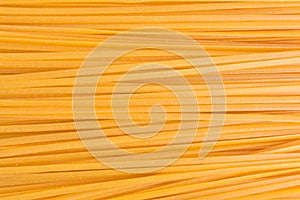 Linguine corn pasta close view
