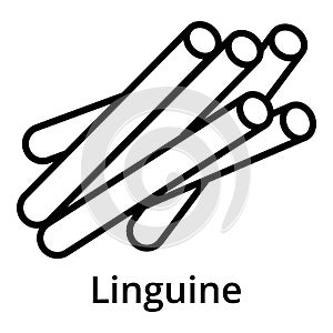 Linguine icon, outline style