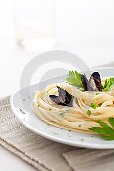 Linguine with Mussels