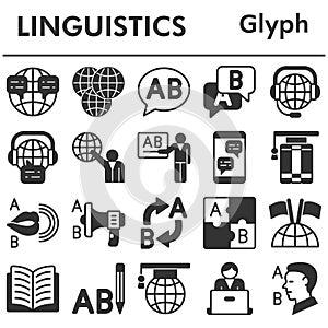 Linguistics icons set_1