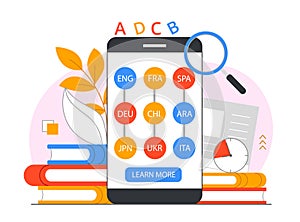 Linguistics infographics concept