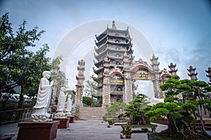 Linh Ung Pagoda, Danang (Da Nang), Vietnam.Majestic view of the Lady Buddha
