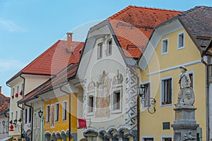 Linhartov trg square in Radovljica, Slovenia