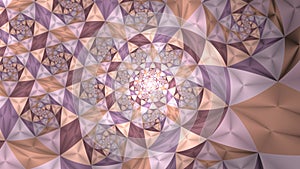 Linier triangle fantasy infinite fractal