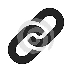 Link chain icon. Hyperlink in modern design style for web site and mobile app