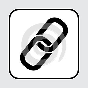 Link icon. Chain symbol. Vector illustration