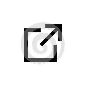 Link icon. Hyperlink chain symbol. External link symbol vector icon. Download, share, and load more icons. Isolated on white