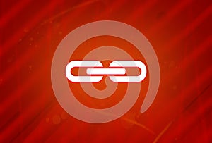 Link icon isolated on abstract red gradient magnificence background