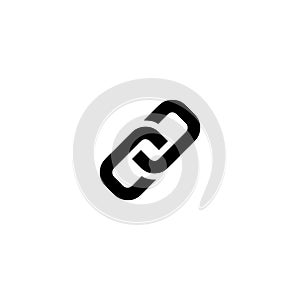 Link symbol of two chains icon and simple flat symbol for website,mobile,logo,app,UI