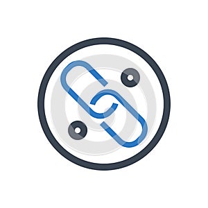 Link Vector Glyph Icon