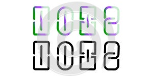 Link vector icon set. Connection chain vector symbol for UI design