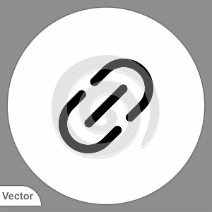 Link vector icon sign symbol