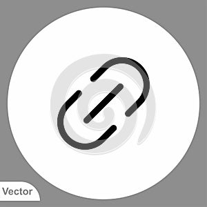 Link vector icon sign symbol