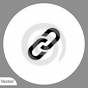 Link vector icon sign symbol