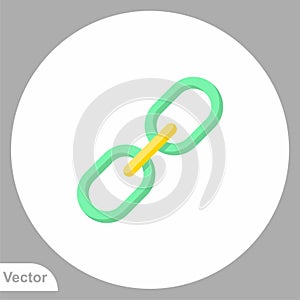 Link vector icon sign symbol