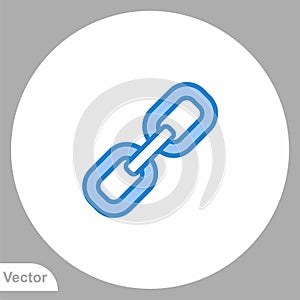 Link vector icon sign symbol