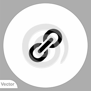 Link vector icon sign symbol