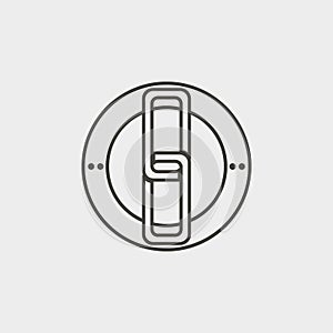 Link, web, icon, outline, icon. Web Development Vector Icon. Element of simple symbol for websites, web design, mobile app,