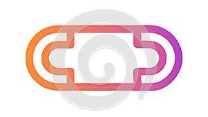 Linked chain elements, symbolizing connection and unity, vector design Generative AI