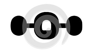 Linked Chain Icon: Connection and Security, vector design Generative AI