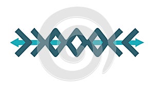 Linked Chain Icon Element Vector. Strong Connection Symbol Design, vector design Generative AI