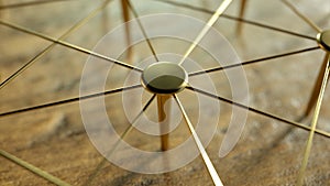 Linked Conceptual Teamwork. Network, Networking, Connect. Abstract Networking. 3D Rendering.