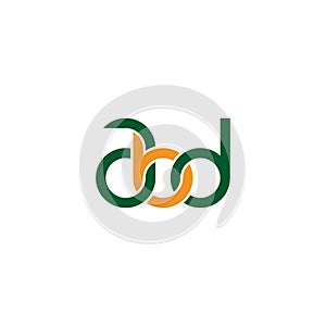 Linked Letters ABD monogram logo design